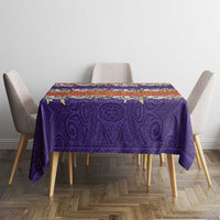 Hawaiian Hibiscus Tablecloth Orange and Purple Unique LT01 - Polynesian Pride