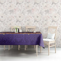 Hawaiian Hibiscus Tablecloth Orange and Purple Unique LT01 - Polynesian Pride