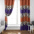 Hawaiian Hibiscus Window Curtain Orange and Purple Unique