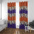 Hawaiian Hibiscus Window Curtain Orange and Purple Unique