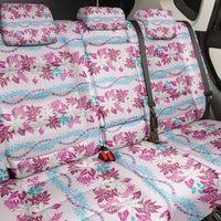 Monstera Tiare Plumeria Lei Pattern Back Car Seat Cover Pink Version LT01 - Polynesian Pride