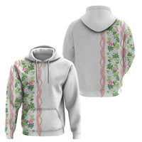 Monstera Tiare Plumeria Hoodie Green Polynesian Pattern LT01 - Polynesian Pride