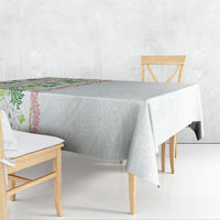 Monstera Tiare Plumeria Tablecloth Green Polynesian Pattern LT01 - Polynesian Pride