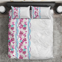 Monstera Tiare Plumeria Bedding Set Pink Polynesian Pattern LT01 Pink - Polynesian Pride