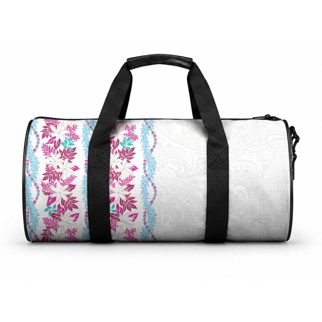 Monstera Tiare Plumeria Duffle Bag Pink Polynesian Pattern LT01 One size Pink - Polynesian Pride