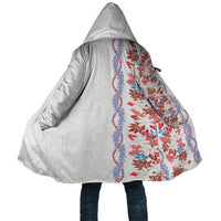 Monstera Tiare Plumeria Cloak Red Polynesian Pattern LT01 Unisex Red - Polynesian Pride