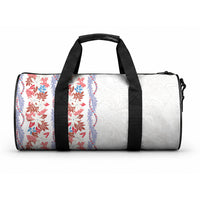 Monstera Tiare Plumeria Duffle Bag Red Polynesian Pattern LT01 One size Red - Polynesian Pride