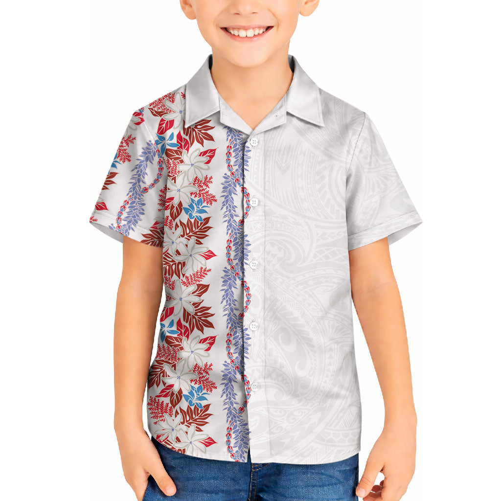 Monstera Tiare Plumeria Hawaiian Shirt Red Polynesian Pattern LT01 - Polynesian Pride