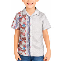 Monstera Tiare Plumeria Hawaiian Shirt Red Polynesian Pattern LT01 - Polynesian Pride