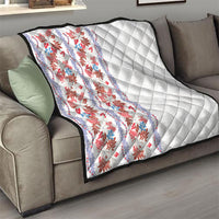 Monstera Tiare Plumeria Quilt Red Polynesian Pattern LT01 - Polynesian Pride