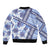 Hawaii Quilt Bomber Jacket Kakau Polynesian Pattern Blue Version LT01 - Polynesian Pride