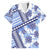 Hawaii Quilt Family Matching Long Sleeve Bodycon Dress and Hawaiian Shirt Kakau Polynesian Pattern Blue Version LT01 Dad's Shirt - Short Sleeve Blue - Polynesian Pride