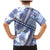 Hawaii Quilt Family Matching Mermaid Dress and Hawaiian Shirt Kakau Polynesian Pattern Blue Version LT01 - Polynesian Pride