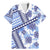 Hawaii Quilt Family Matching Mermaid Dress and Hawaiian Shirt Kakau Polynesian Pattern Blue Version LT01 Dad's Shirt - Short Sleeve Blue - Polynesian Pride