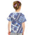 Hawaii Quilt Kid T Shirt Kakau Polynesian Pattern Blue Version LT01 - Polynesian Pride