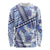 Hawaii Quilt Long Sleeve Shirt Kakau Polynesian Pattern Blue Version LT01 Unisex Blue - Polynesian Pride