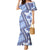 Hawaii Quilt Mermaid Dress Kakau Polynesian Pattern Blue Version LT01 Women Blue - Polynesian Pride