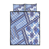 Hawaii Quilt Quilt Bed Set Kakau Polynesian Pattern Blue Version LT01 Blue - Polynesian Pride