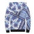 Hawaii Quilt Sherpa Hoodie Kakau Polynesian Pattern Blue Version LT01 - Polynesian Pride