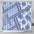 Hawaii Quilt Shower Curtain Kakau Polynesian Pattern Blue Version LT01 - Polynesian Pride