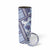 Hawaii Quilt Skinny Tumbler Kakau Polynesian Pattern Blue Version