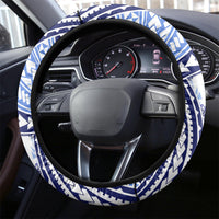 Hawaii Quilt Steering Wheel Cover Kakau Polynesian Pattern Blue Version LT01 - Polynesian Pride