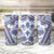 Hawaii Quilt Tumbler Cup Kakau Polynesian Pattern Blue Version