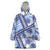 Hawaii Quilt Wearable Blanket Hoodie Kakau Polynesian Pattern Blue Version LT01 One Size Blue - Polynesian Pride