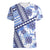 Hawaii Quilt Women V Neck T Shirt Kakau Polynesian Pattern Blue Version LT01 Female Blue - Polynesian Pride