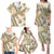 Hawaii Quilt Family Matching Puletasi Dress and Hawaiian Shirt Kakau Polynesian Pattern Gold Version LT01 - Polynesian Pride