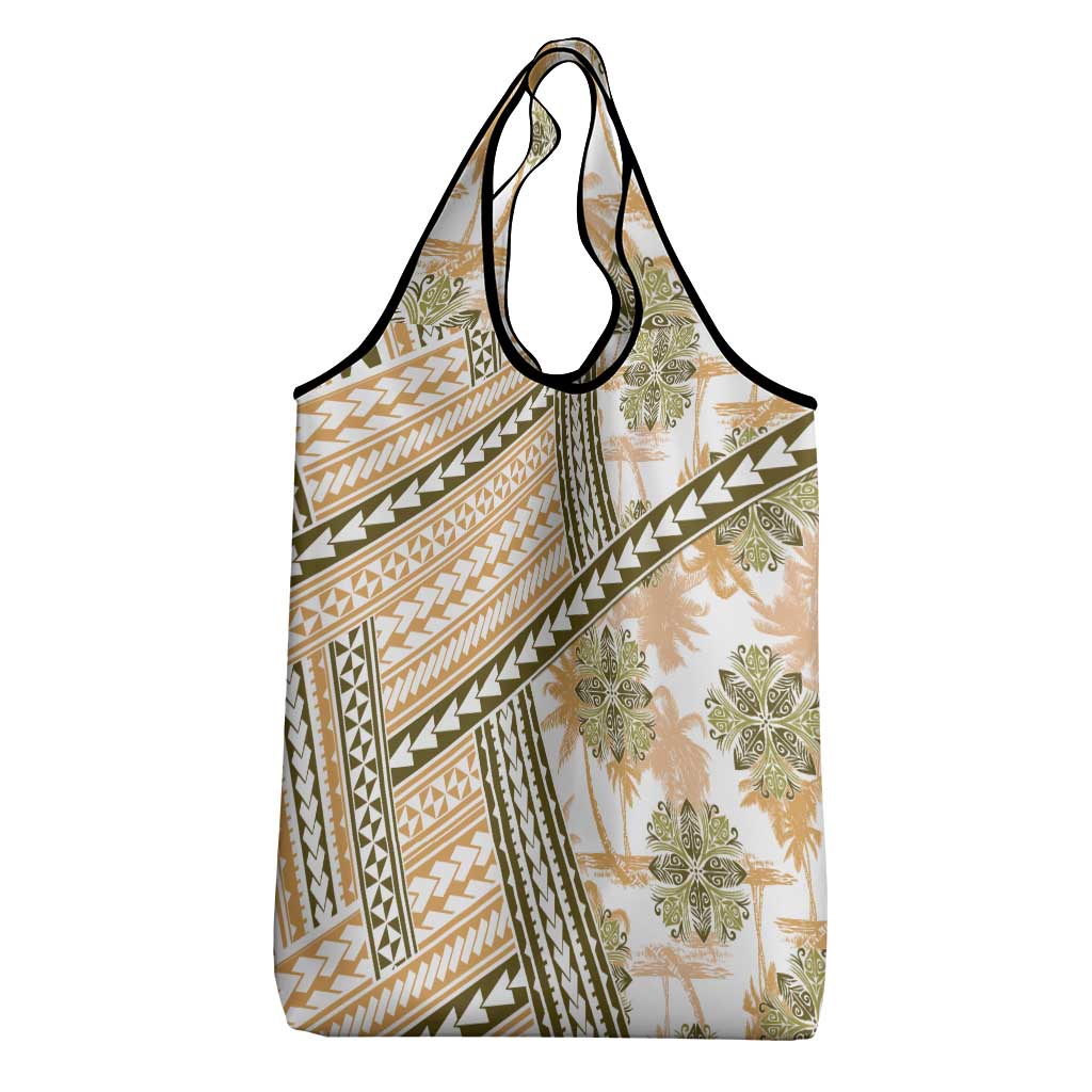 Hawaii Quilt Grocery Bag Kakau Polynesian Pattern Gold Version LT01 - Polynesian Pride