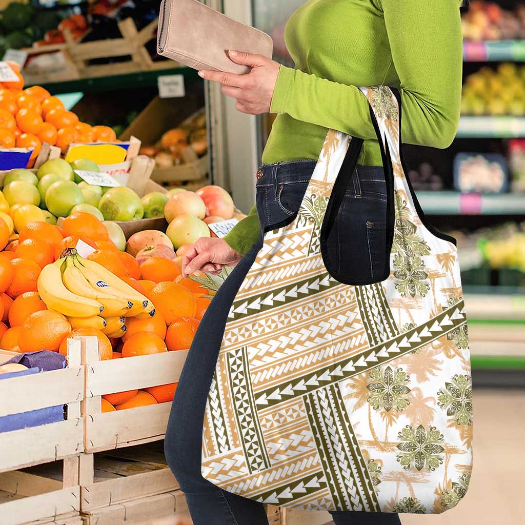 Hawaii Quilt Grocery Bag Kakau Polynesian Pattern Gold Version LT01 - Polynesian Pride