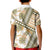 Hawaii Quilt Kid Polo Shirt Kakau Polynesian Pattern Gold Version LT01 - Polynesian Pride