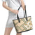 Hawaii Quilt Leather Tote Bag Kakau Polynesian Pattern Gold Version LT01 - Polynesian Pride