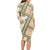 Hawaii Quilt Long Sleeve Bodycon Dress Kakau Polynesian Pattern Gold Version LT01 - Polynesian Pride