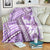 Hawaii Quilt Blanket Kakau Polynesian Pattern Lilac Version LT01 - Polynesian Pride