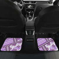 Hawaii Quilt Car Mats Kakau Polynesian Pattern Lilac Version LT01 - Polynesian Pride