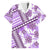 Hawaii Quilt Family Matching Long Sleeve Bodycon Dress and Hawaiian Shirt Kakau Polynesian Pattern Lilac Version LT01 Dad's Shirt - Short Sleeve Purple - Polynesian Pride