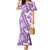 Hawaii Quilt Family Matching Mermaid Dress and Hawaiian Shirt Kakau Polynesian Pattern Lilac Version LT01 Mom's Dress Purple - Polynesian Pride