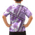 Hawaii Quilt Family Matching Puletasi Dress and Hawaiian Shirt Kakau Polynesian Pattern Lilac Version LT01 - Polynesian Pride