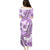 Hawaii Quilt Family Matching Puletasi Dress and Hawaiian Shirt Kakau Polynesian Pattern Lilac Version LT01 - Polynesian Pride