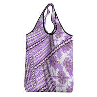 Hawaii Quilt Grocery Bag Kakau Polynesian Pattern Lilac Version LT01 - Polynesian Pride