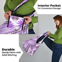 Hawaii Quilt Grocery Bag Kakau Polynesian Pattern Lilac Version LT01 - Polynesian Pride