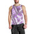 Hawaii Quilt Men Tank Top Kakau Polynesian Pattern Lilac Version LT01 - Polynesian Pride