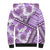 Hawaii Quilt Sherpa Hoodie Kakau Polynesian Pattern Lilac Version LT01 - Polynesian Pride