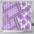 Hawaii Quilt Shower Curtain Kakau Polynesian Pattern Lilac Version LT01 - Polynesian Pride