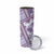 Hawaii Quilt Skinny Tumbler Kakau Polynesian Pattern Lilac Version