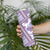 Hawaii Quilt Skinny Tumbler Kakau Polynesian Pattern Lilac Version