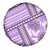 Hawaii Quilt Spare Tire Cover Kakau Polynesian Pattern Lilac Version LT01 - Polynesian Pride