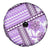 Hawaii Quilt Spare Tire Cover Kakau Polynesian Pattern Lilac Version LT01 - Polynesian Pride